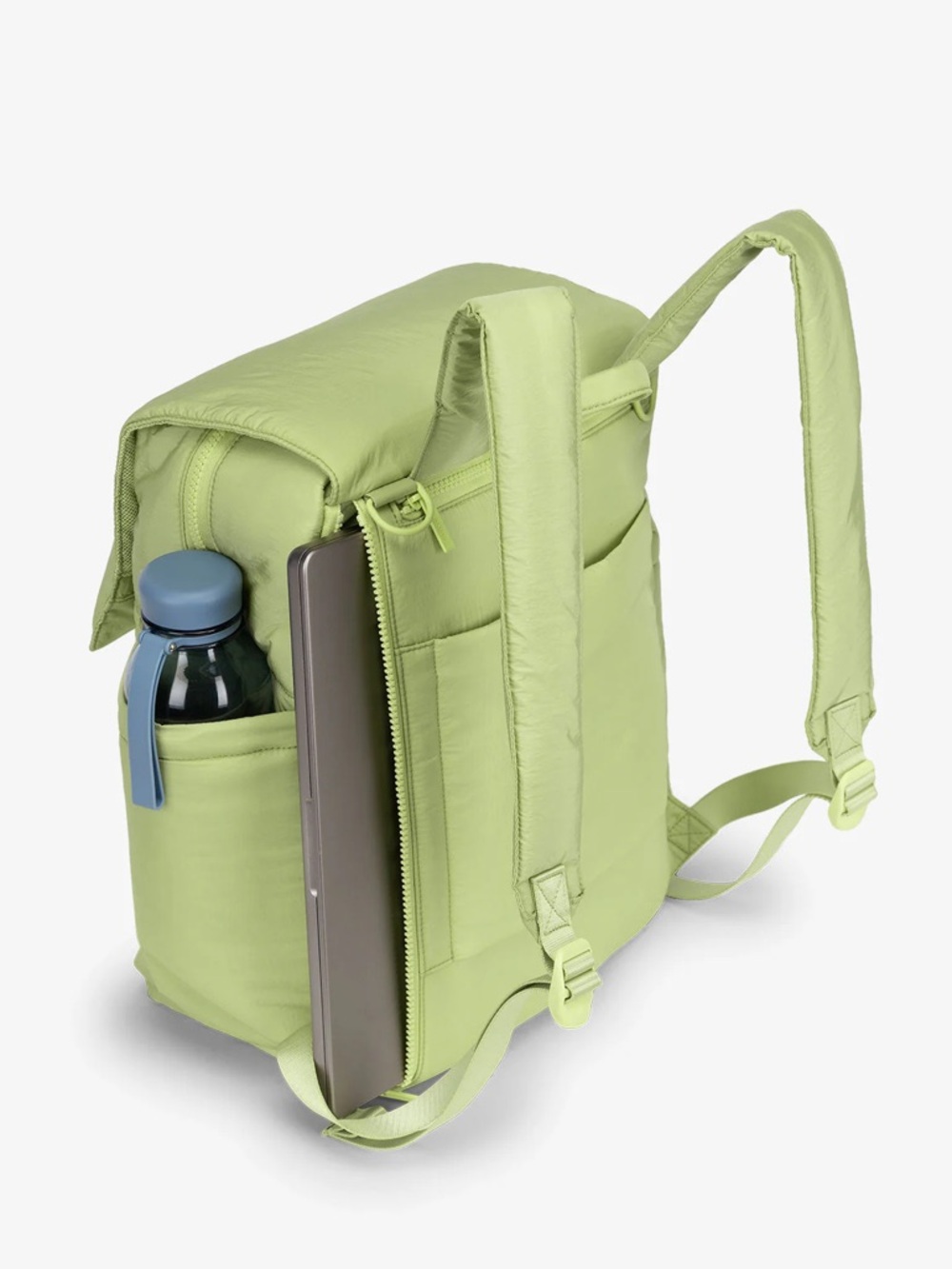 Calpak Backpack with Laptop Sleeve in Lime